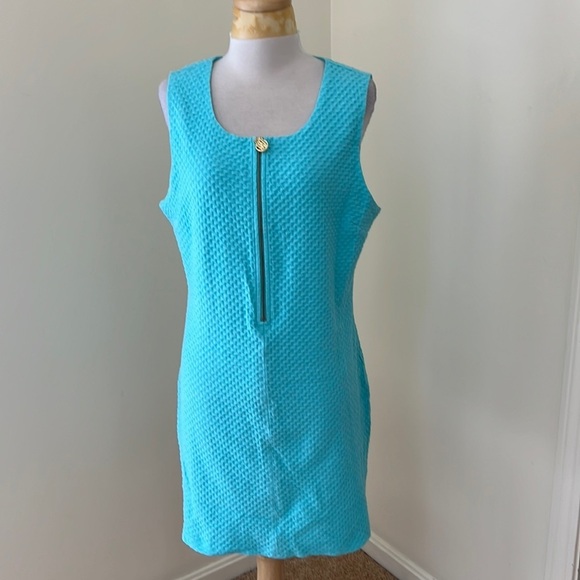 New! LILLY PULITZER Size XL shorely blue sporty Lund shift dress